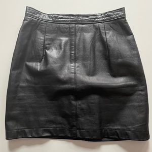 Leather Mini Skirt